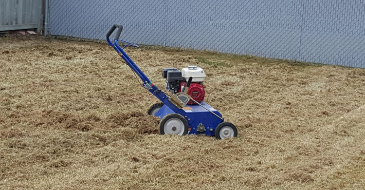 Power Raking and Lawn Dethatching Services in Winnipeg Manitoba.