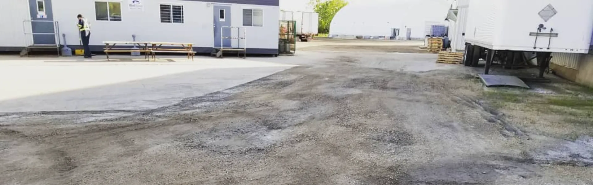 Commercial surface repair at an industrial site